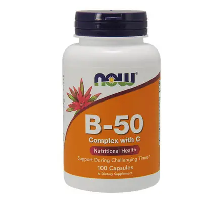 Now Foods B-50, complexe de vitamines B, 100 comprimés