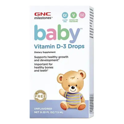 Gouttes de vitamine D3 pour bébé (424683), 7,5 ml, GNC