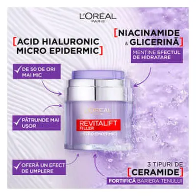 Loreal Crème visage à l'acide hyaluronique, 50 ml, 50 ml