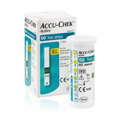 Accu-Chek Active Tests de glycémie, 50 bandelettes, Roche