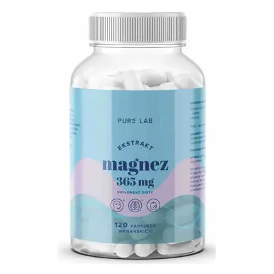 Pure Lab citrate de magnésium 365 mg, 120 gélules végétaliennes