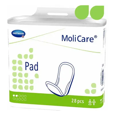 Serviettes absorbantes pour l'incontinence MoliCare Pad 2 gouttes, 28 pièces, Hartmann