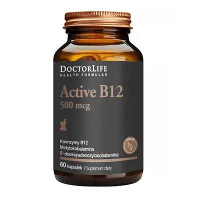 Doctor Life, Active B12, vitamine B12 500 mcg, Méthylcobalamine, 60 gélules