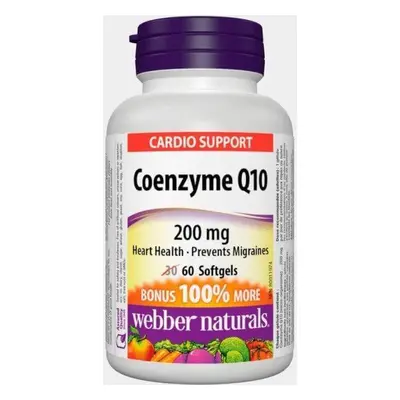 WEBBER NATURALS Coenzyme Q10 200 mg 1×60 cps, complément alimentaire