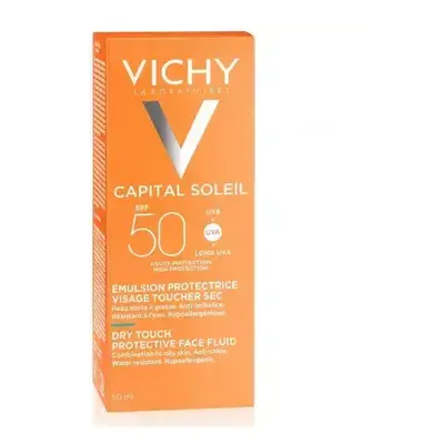 Vichy Capital Soleil Emulsion visage matifiante Dry touch SPF 50, 50 ml