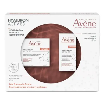 Avène Hyaluron Activ B3 Soin de Nuit Concentré, crème de nuit multi-intensive 40 ml + sérum reco