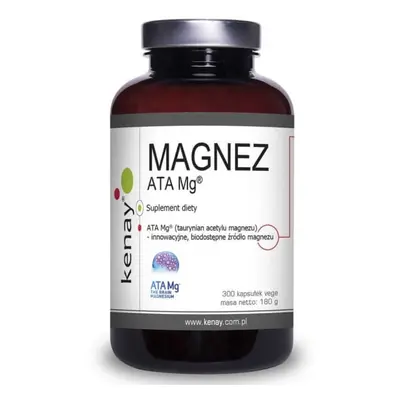 Magnésium ATA Mg (magnésium acetyl taurate) 300 gélules végétales Kenay