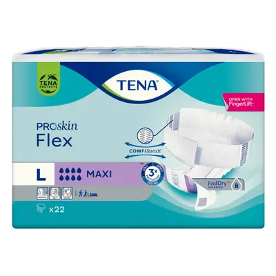 Tena Flex ProSkin, couches, taille L, 83-120 cm, Maxi, 22 pcs