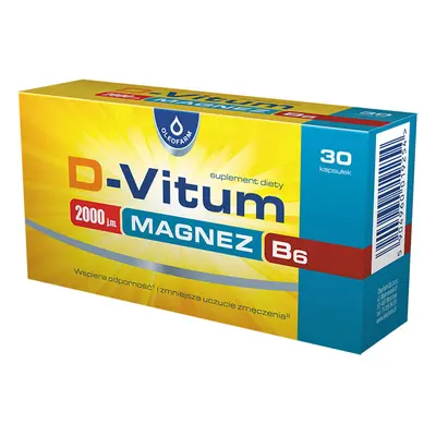 D-Vitum 2000 UI Magnésium B6, 30 gélules