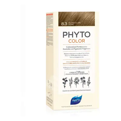 Phytocolor Coloration permanente, blond doré clair 8.3, 50 ml, Phyto