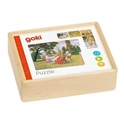 Puzzle en bois, +3 ans, Histoires d'enfance, Goki