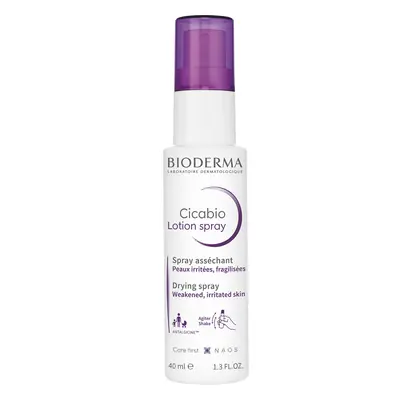 Bioderma Cicabio Lotion Spray, spray asséchant les plaies apaisant et réparateur, 40 ml