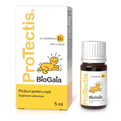 Protectis Vitamine D3 Gouttes pour enfants, 5 ml, BioGaia