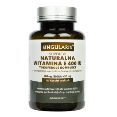 Singularis, complexe naturel de vitamine E-tocophérol 400UI, 120 gélules