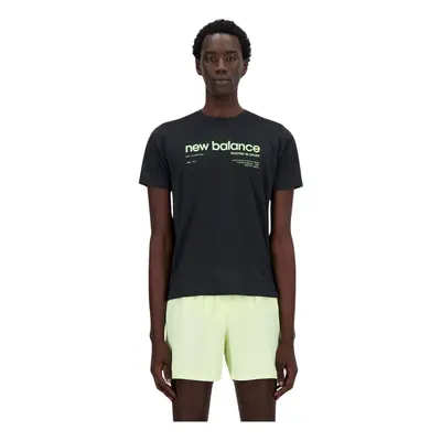 T-shirt New Balance Athletics Graphic 2 manche courte noir vert, Taille XS.