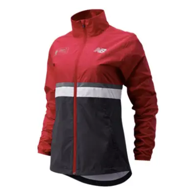 Veste New Balance London Marathon Rouge Noir Femme, Taille XS.