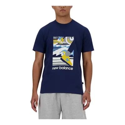 T-shirt New Balance Sport Essentials Triathlon Bleu Marine, Taille S