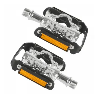 Jeu de pédales double fonction SPD M-Wave compatible avec Shimano - Axe Cr-Mo