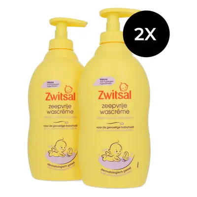 Zwitsal Crème lavante sans savon - 2 x 400 ml