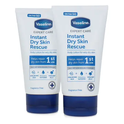 Vaseline Expert Care Instant Dry Skin Rescue Lotion pour le corps - Fragrance Free 2 x 75 ml (2 