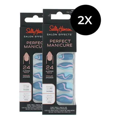 Sally Hansen Perfect Manicure Almond Nails - Ride The Wave (2 pièces)