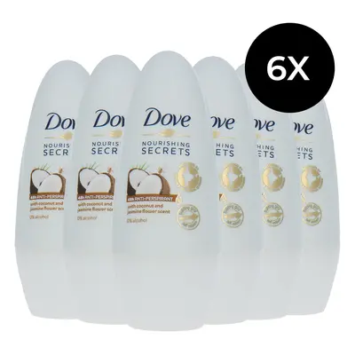 Dove Nourishing Secrets Déodorant - Coconut and Jasmin Flower Scent (6 pièces)