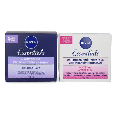 Nivea Essentials 24H Intense Hydration Day & Night Cream - x ml (Ensemble de 2)