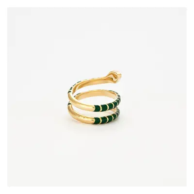 Bague Serpent en émail, diamants et tsavorite - Bague Vintage - bijou de luxe certifié