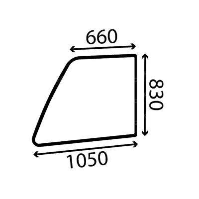 Vitre haut de porte gauche Manitou 208868