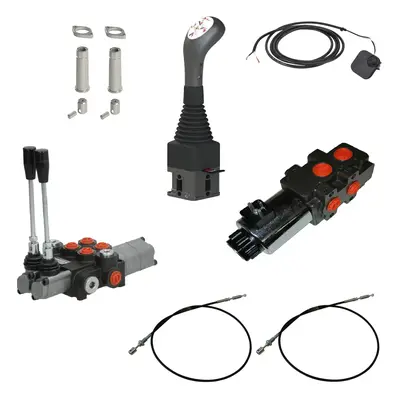 Kit distributeur Chargeur frontal 40 L/min 1xDE + 1xDE position flottante 2000 mm