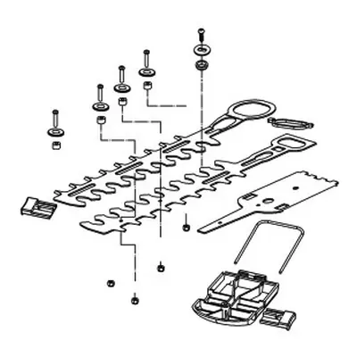 Lame taille-haie gbk6100 li