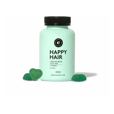 Happy Hair - Vitamine per la crescita dei capelli - Rafforzano, stimolano la crescita e prevengo