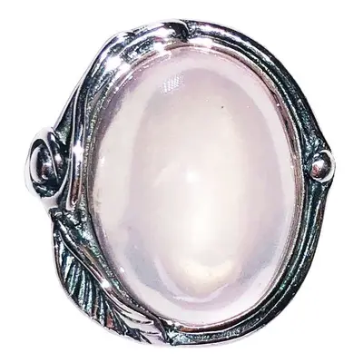 Bague Quartz rose "Justine" - Argent 925