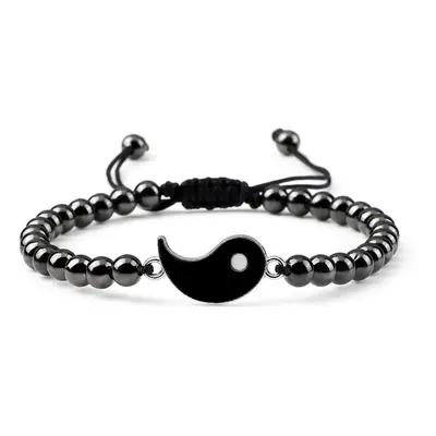 Bracelet Hématite - Yang - Cordon ajustable