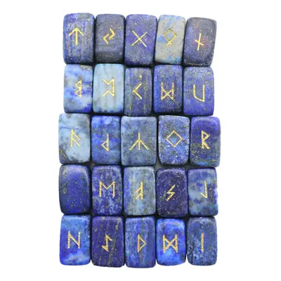 Jeu de 25 runes - Lapis-lazuli