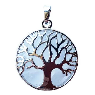 Pendentif Cristal de roche - Arbre de vie