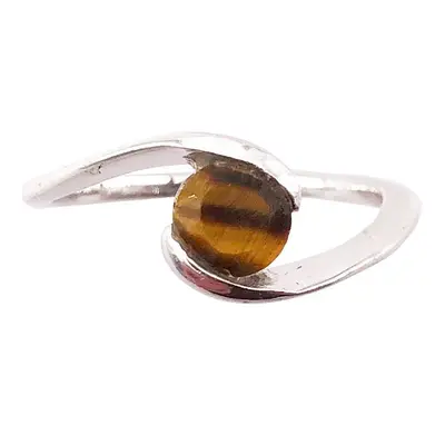 Bague Oeil de tigre "Doriane" - Argent 925