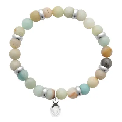 Bracelet Amazonite et Anneaux "Pour Lui"