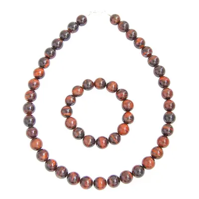 Parure Oeil de boeuf - Pierres Boules 12mm