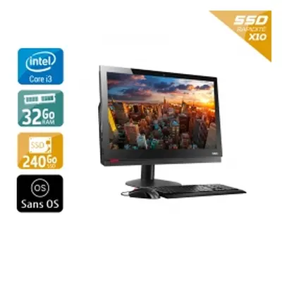 Lenovo ThinkCentre M910Z AIO i3 Gen 7 24" - 32Go RAM 240Go SSD Sans OS