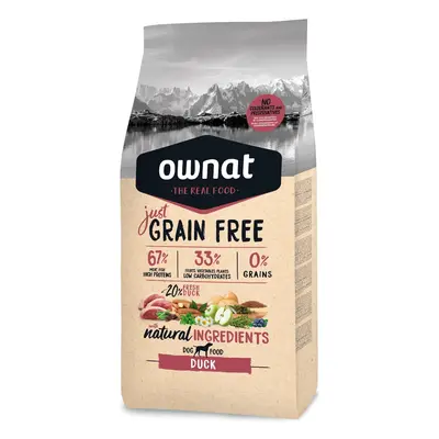 Croquettes Chien - Ownat Just Grain Free Adulte sans céréales Canard - 3kg