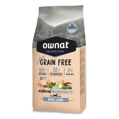 Croquettes Chien - Ownat Just Grain Free Adulte sans céréales Agneau 3kg