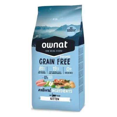 Croquettes Chaton - Ownat Grain Free Prime Dinde & Poulet sans céréales 1kg