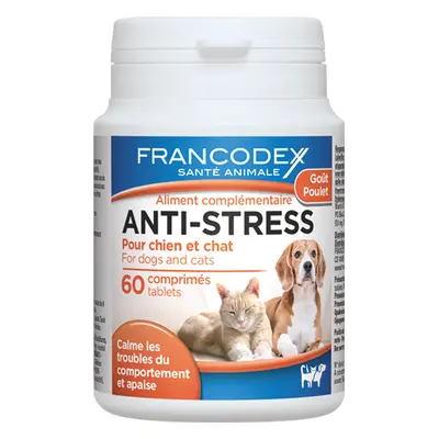 Anti-stress Chien et Chat - Francodex Comprimés apaisants x 60