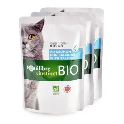 Sachet BIO Chat Équilibre & Instinct Saumon 100 gr