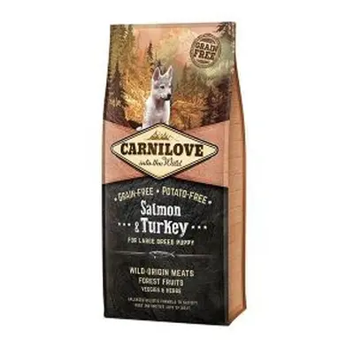 Croquettes Chien - Carnilove Chiot Maxi Sans Céréales Salmon & Turkey - 12kg