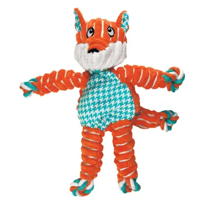 Jouet Chien KONG® Peluche Renard Et Corde Orange 22 cm