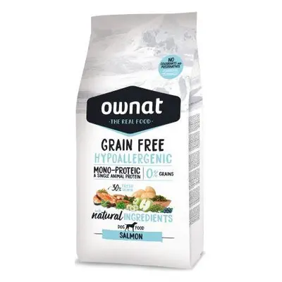 Croquettes Chien - Ownat Grain Free Hypoallergenic Adulte sans céréales Saumon 3kg