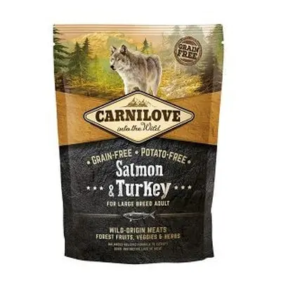 Croquettes Chien - Carnilove Adulte Maxi Sans Céréales Salmon & Turkey - 1,5kg