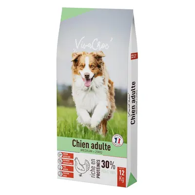 Croquettes Chien VivaCroc Adulte Medium Poulet 12 kg